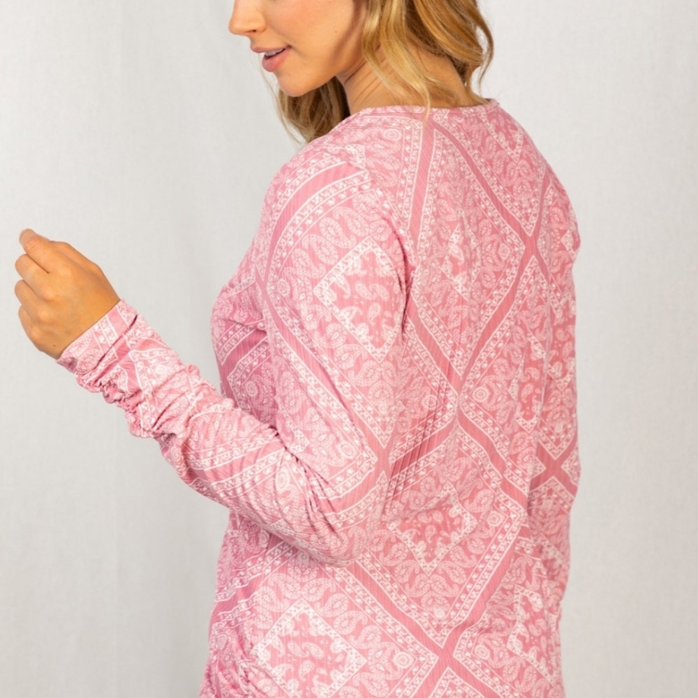 Pink Paisley Top - Picture 2 of 2